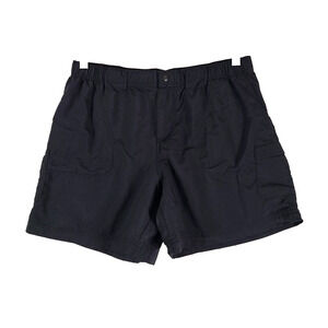 Columbia Omni Shade Black Cargo Shorts MED Snap Button Hiking Camping Adventure